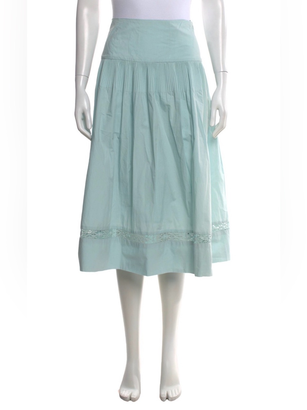 Cotton midi skirt